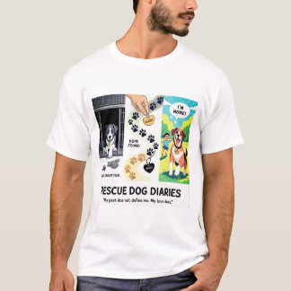 T-shirt Secourir les journaux des chiens Histoire de l'ado