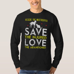 T-shirt Secourir Les Mistréés Sauvons Les Blessés Et Aimez