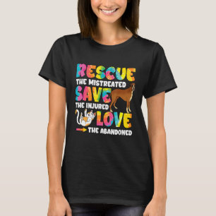 T-shirt Secourir Les Mistrénés Sauvez Les Chats Blessés Ch