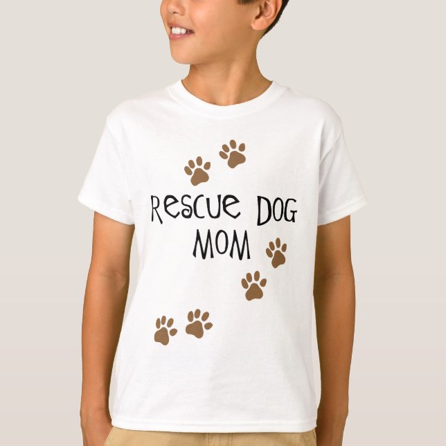 T-shirt Secourir maman chien (Devant)