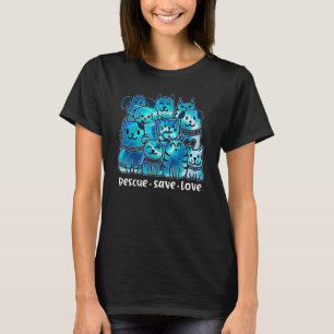T-shirt Secourir Sauver l'amour mignon teint animal sauvet
