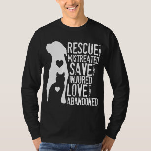 T-shirt Secourir Save Love Animal Rescue Amoureux des chie