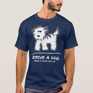 T-shirt Secourir un chien, Ne pas acheter Adopter Amoureux