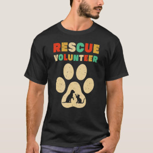 T-shirt Secourir Volontaire Animal Shelter Chien Chat Amou