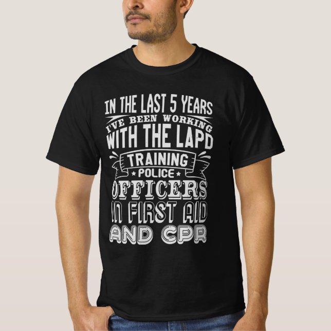 T-shirt secourisme paramédical réanimation d'urgence (Devant)