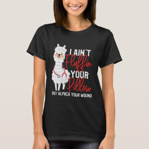 T-shirt Secouriste EMT Mignon Alpaca Votre Blessure Infir