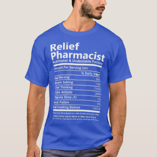 T-shirt Secours Pharmacien nutritionnel et indéniable Fact