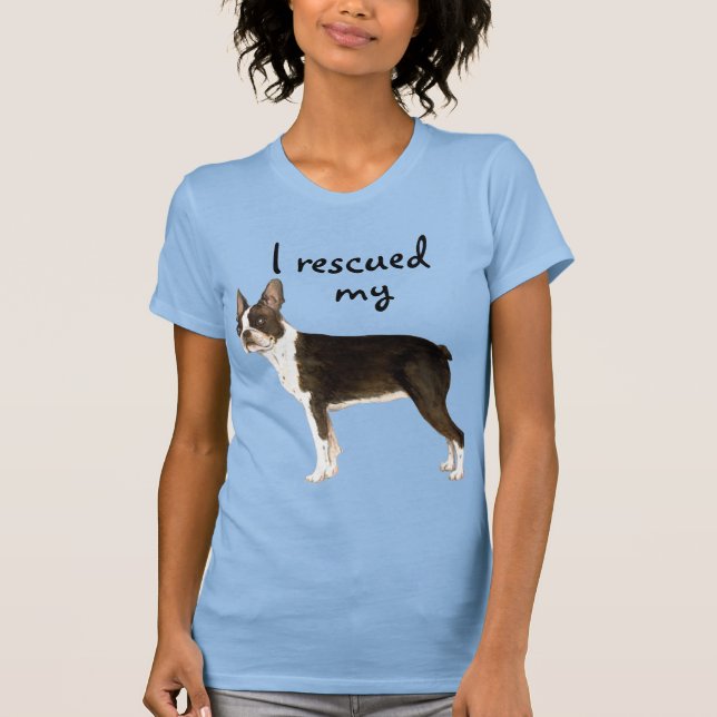 T-shirt Secourt Boston Terrier (Devant)
