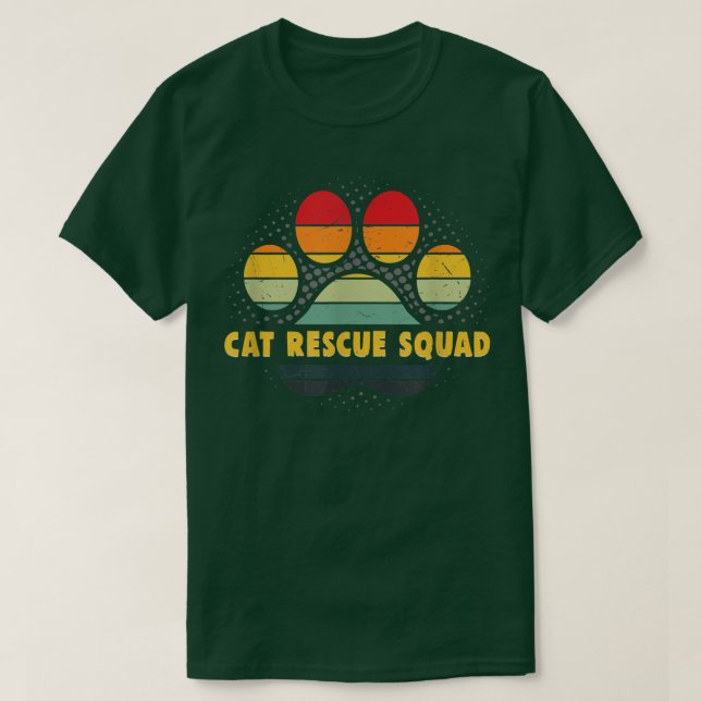 T-shirt Secourt de chat Squad Droits des animaux 579  (Design devant)