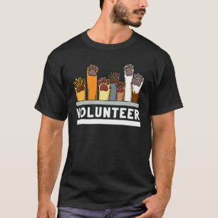 T-shirt Secourt de chien volontaire Supporter animal