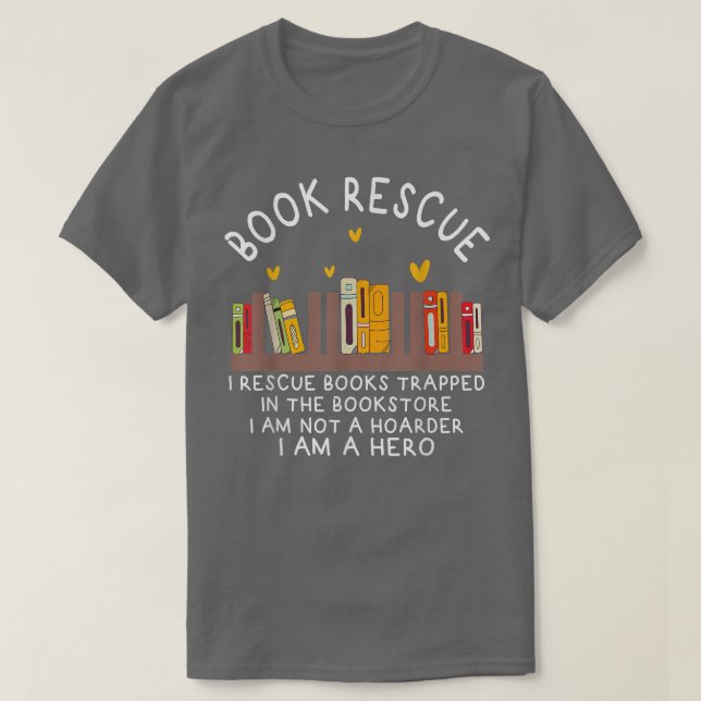 T-shirt Secourt de livre amusant livre Lover World livre D (Design devant)