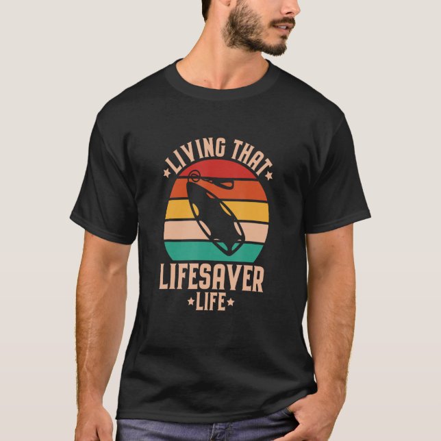 T-shirt Secourt d'eau Vivre que Lifesaver (Devant)