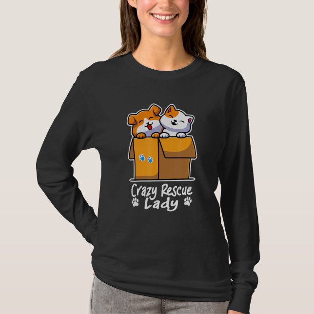 T-shirt Secourt folle Femmes animal dame (Devant)