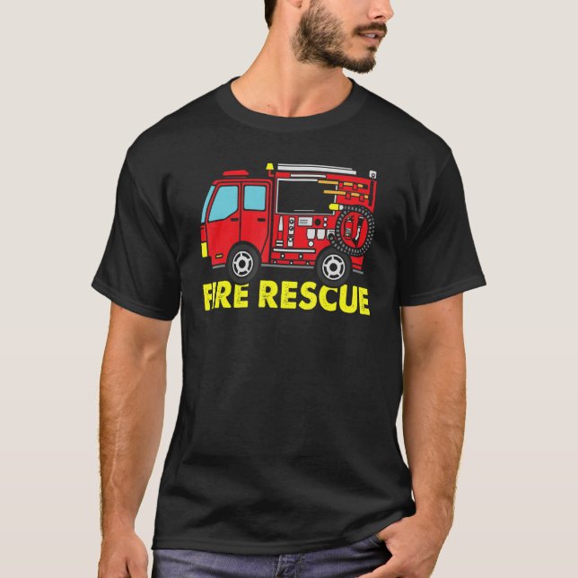 T-shirt Secourt incendie pompier (Devant)