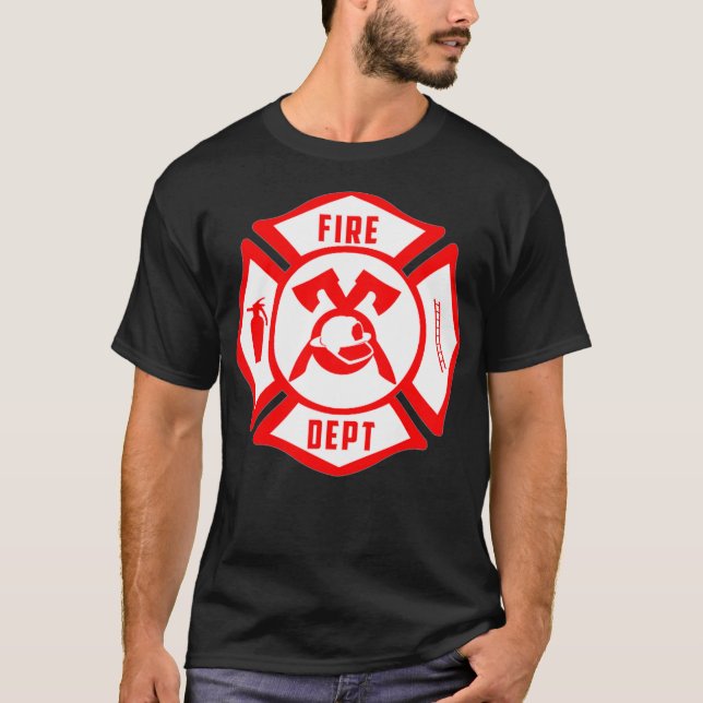 T-shirt Secourt incendie pompier EMT Pompier Uniforme (Devant)