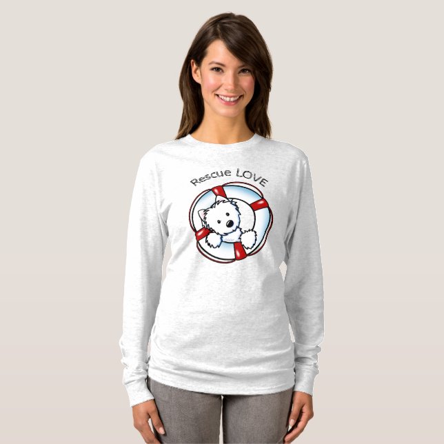 T-shirt Secourt Westie KiniArt (Devant entier)