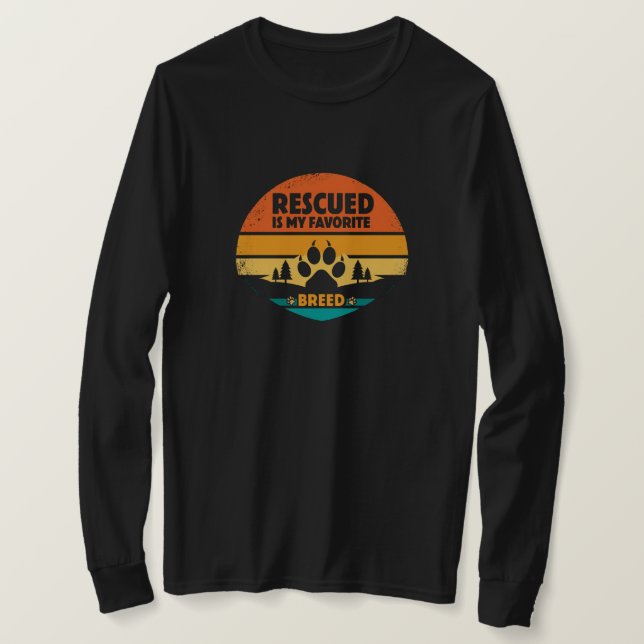 T-shirt Secouru est Ma race préférée (Design devant)