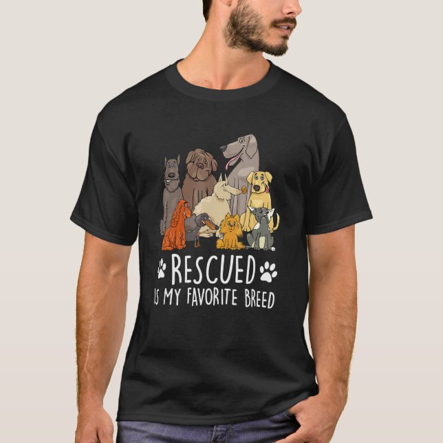 T-shirt Secouru est ma race préférée - donnez une seconde  (Devant)