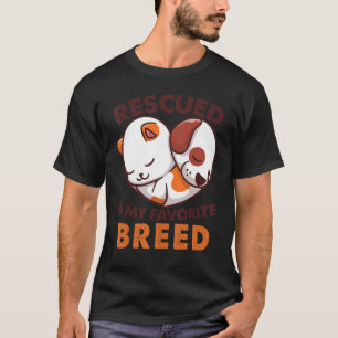 T-shirt Secouru Est Ma race préférée Secourt de chien Abri