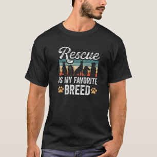 T-shirt Secouru Est Mon Chat Chien De Sauvetage Animal De