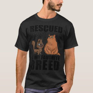 T-shirt Secouru Est Mon Favorite Chats de race Animal Shel