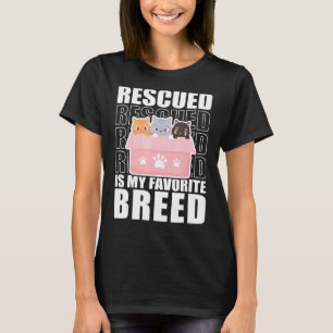 T-shirt Secouru Est Mon Favorite Chats de race Animal Shel