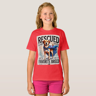 T-shirt "Secouru est My Favorite Breed - Superhero Shelter