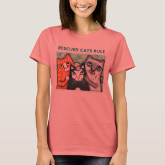 T-shirt Secouru / Hébergement Chat