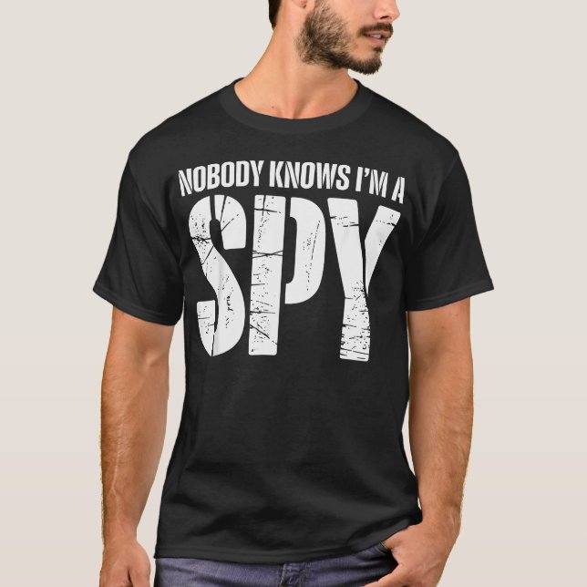 T-shirt Secret d'espion drôle (Devant)