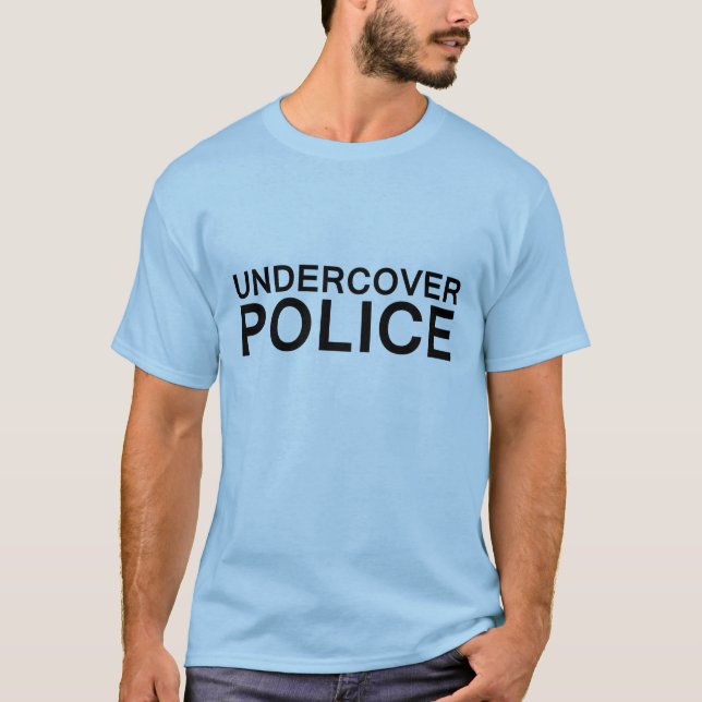 T-shirt secret drôle de police (Devant)