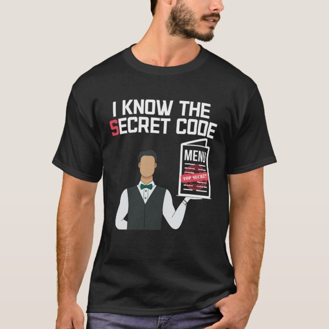 T-shirt Secret Menu Foodie Restauration rapide Chef (Devant)