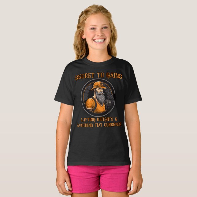 T-shirt Secret sur les gains (Devant entier)