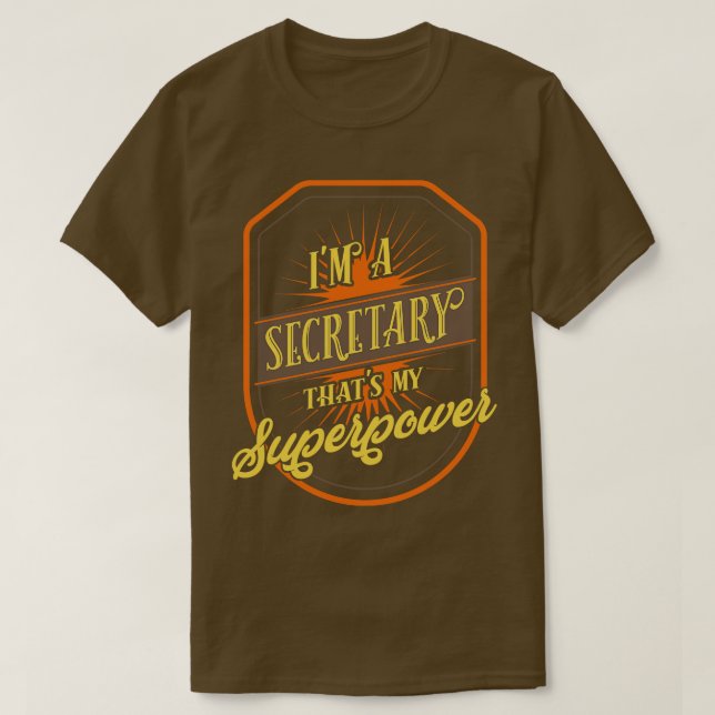 T-shirt Secrétaire (Design devant)