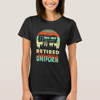 T-shirt Secrétaire À La Retraite Uniform Rv Camping Retrai