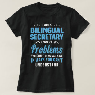 T-shirt Secrétaire bilingue