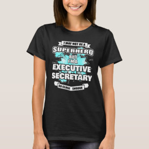 T-shirt Secrétaire d'affaires Superhero Secrétaire d'affai