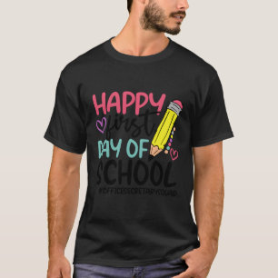 T-shirt Secrétaire De Bureau Squad Heureux Premier Jour D'