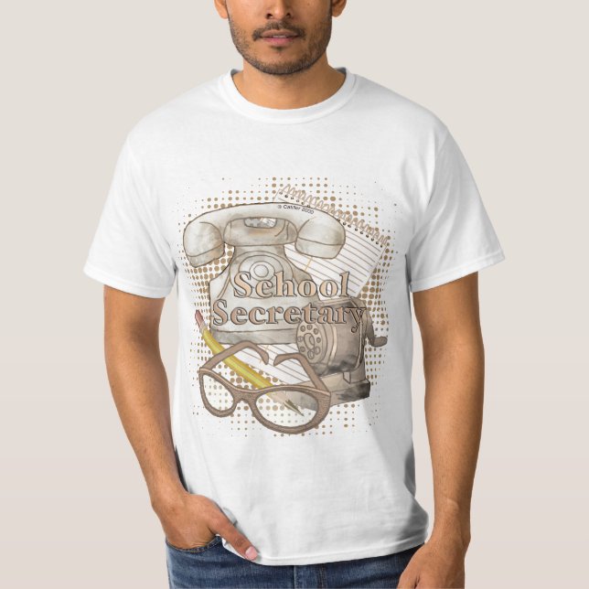 T-shirt Secrétaire de l'école (Devant)