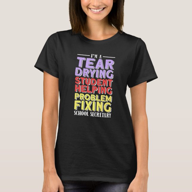 T-shirt Secrétaire de l'école (Devant)