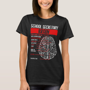 T-shirt Secrétaire de l'école Bureau des secrétaires de