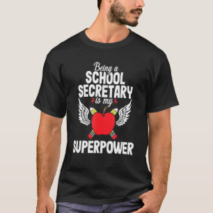 T-shirt Secrétaire de l'école Bureau Greffier Appréciation