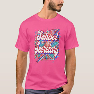 T-shirt Secrétaire De L'École De L'Enseignant Boulon De Fo