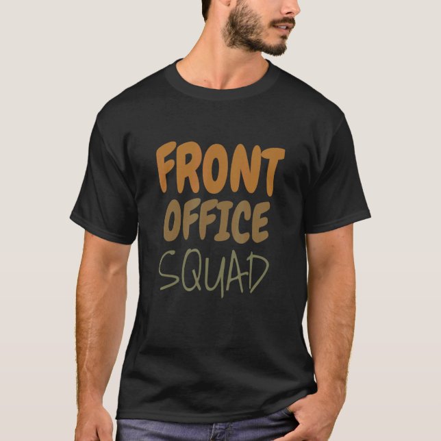 T-shirt Secrétaire De L'École De L'Escadron De Front Jour  (Devant)