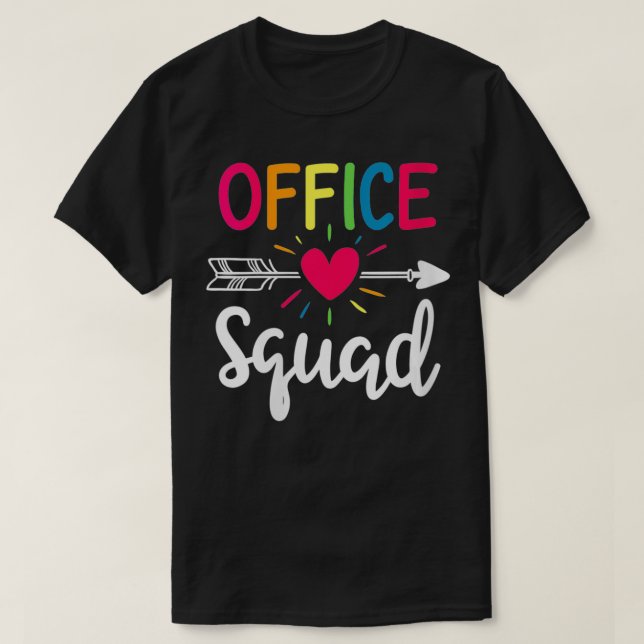 T-shirt Secrétaire de l'école de l'escouade du bureau des  (Design devant)
