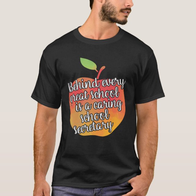 T-shirt Secrétaire de l'école de soins (Devant)