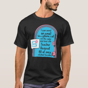 T-shirt Secrétaire de l'école Description du travail Burea
