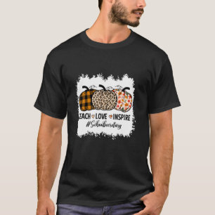 T-shirt Secrétaire De L'École Retour À Citrouille De L'Éco