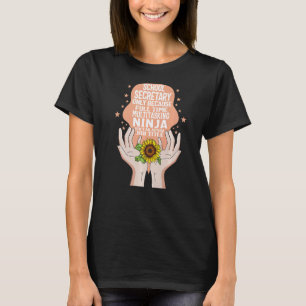 T-shirt Secrétaire De L'École Retour À L'Administration Du