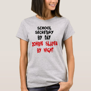 T-shirt Secrétaire de l'école Zombie Joke