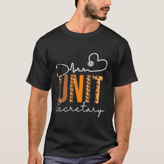 T-shirt Secrétaire de l'unité Leopard Hebeat Appréciation  (Devant)